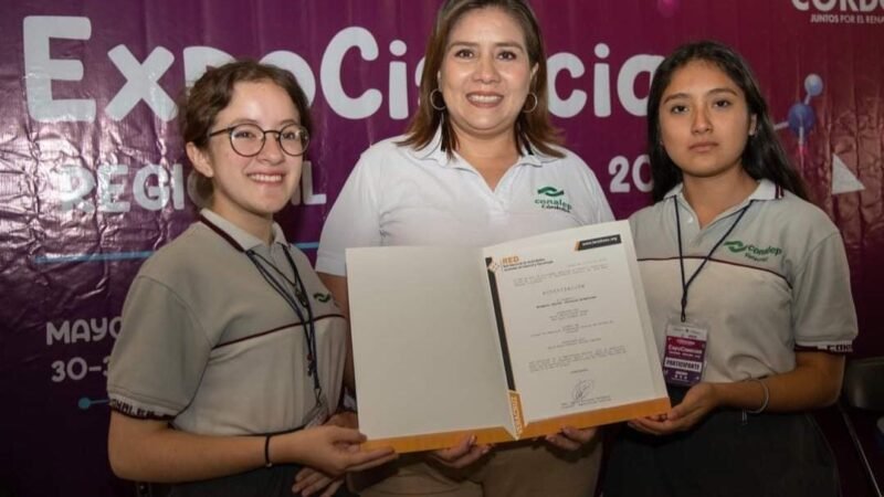 CONALEP CÓRDOBA TRIUNFA EN EXPOCIENCIAS CON CUATRO PROYECTOS