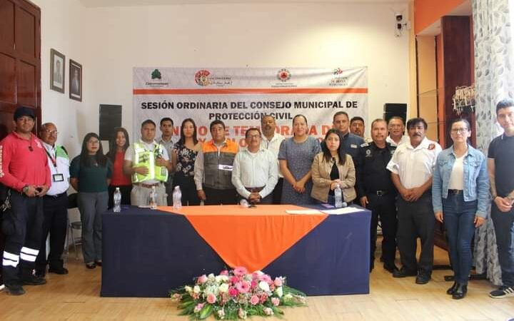 INSTALAN CONSEJO DE PROTECCIÓN CIVIL EN COSCOMATEPEC