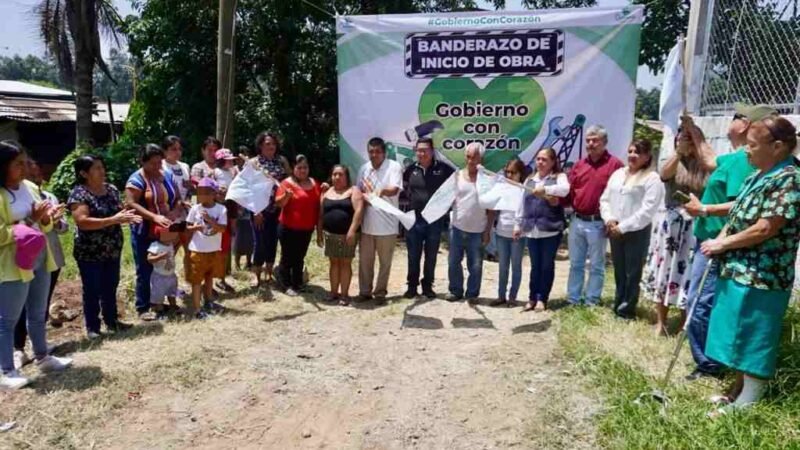 PONEN EN MARCHA OBRA EN PRIVADA JUAN FÉLIX LUNA