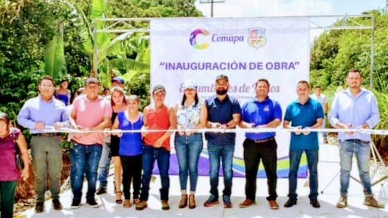 INAUGURA GABRIEL LAGUNES OBRA EN RINCÓN XONOTLA
