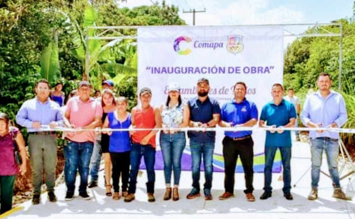 INAUGURA GABRIEL LAGUNES OBRA EN RINCÓN XONOTLA