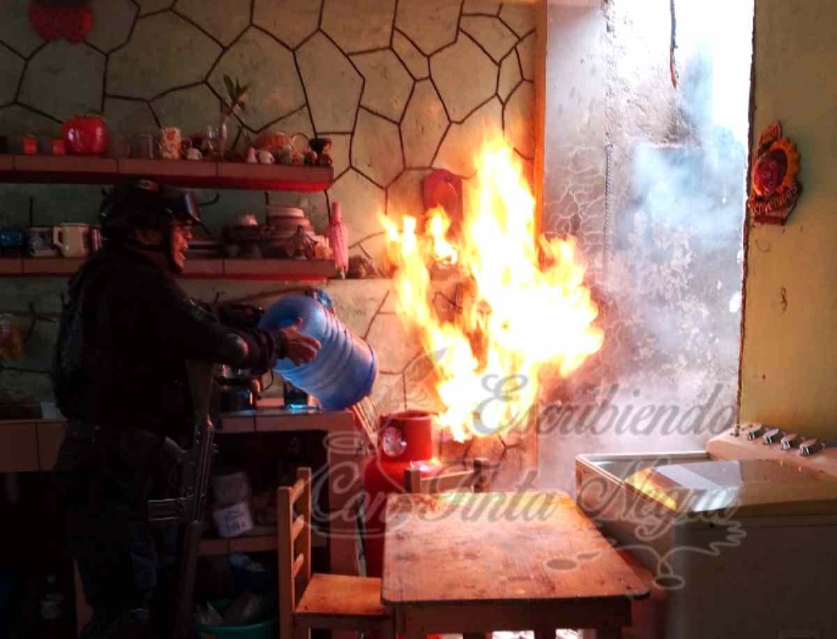 PÁNICO POR EXPLOSIÓN DENTRO DE VIVIENDA