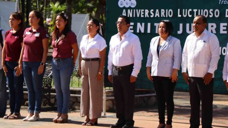 CONMEMORAN 151 ANIVERSARIO LUCTUOSO DE BENITO JUÁREZ GARCÍA