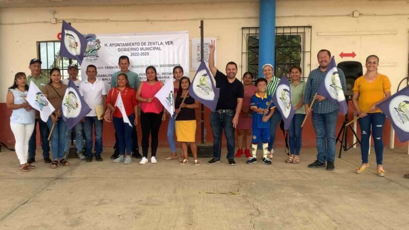 ALCALDE PONE EN MARCHA REHABILITACIÓN DE BARDA DE PRIMARIA DE MATLALUCA