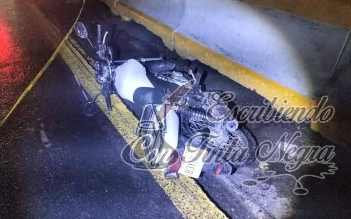 SE MATA MOTOCICLISTA DE SAN ANDRÉS TENEJAPAN