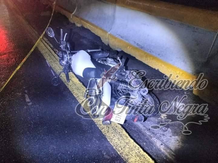 SE MATA MOTOCICLISTA DE SAN ANDRÉS TENEJAPAN