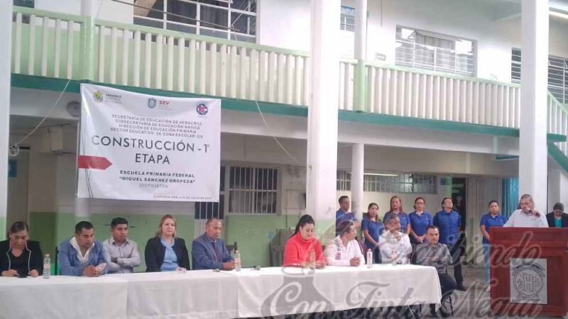 INICIA RECONSTRUCCIÓN DE PRIMARIA MIGUEL SÁNCHEZ OROPEZA