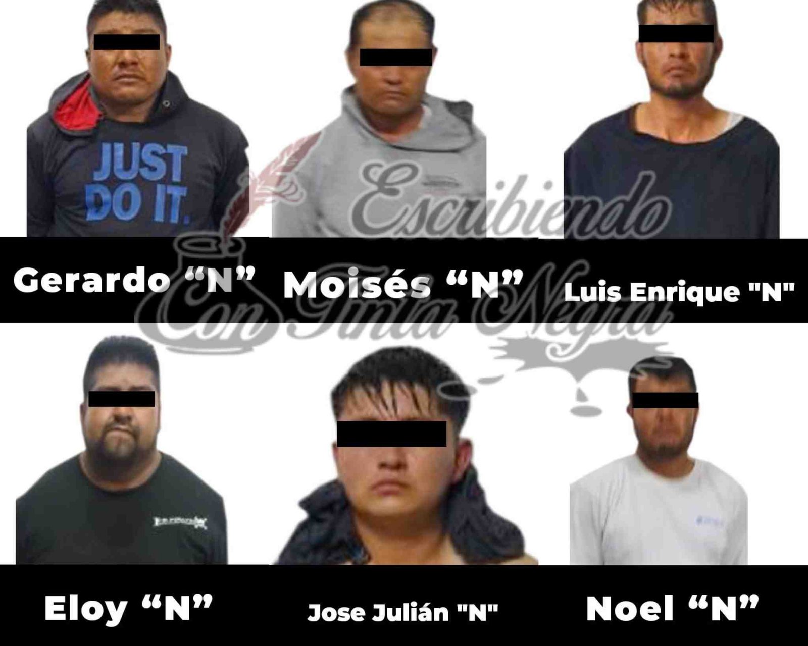 LEVANTAN A MADRE E HIJO EN PASO DEL MACHO; DETIENEN A 6