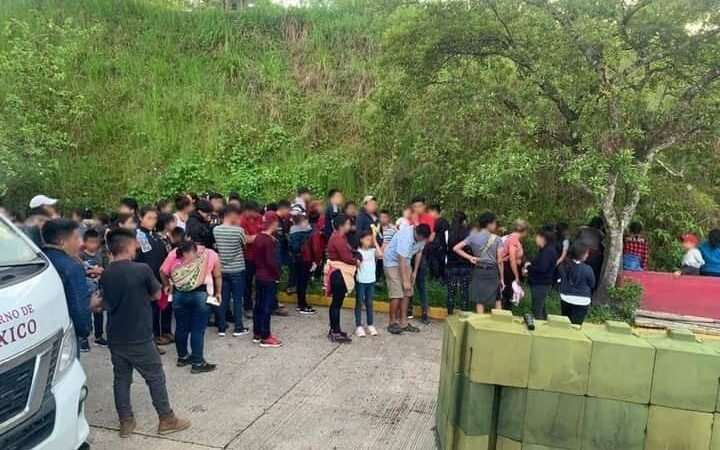 INTERVIENEN A 126 MIGRANTES