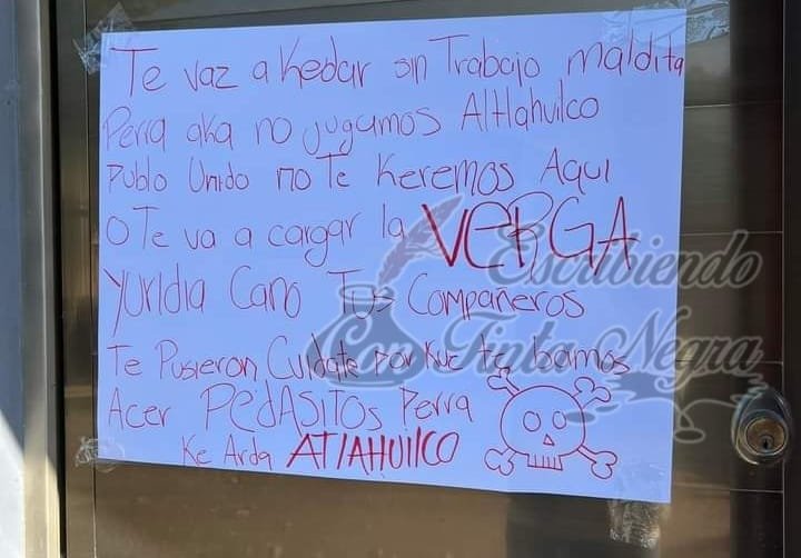 AMENAZAN DE MUERTE A PROFESORES DE ZONA DE ZONGOLICA