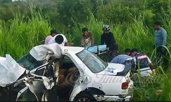 TRAGEDIA EN LA CARRETERA; MUEREN 4 INTEGRANTES DE UNA FAMILIA