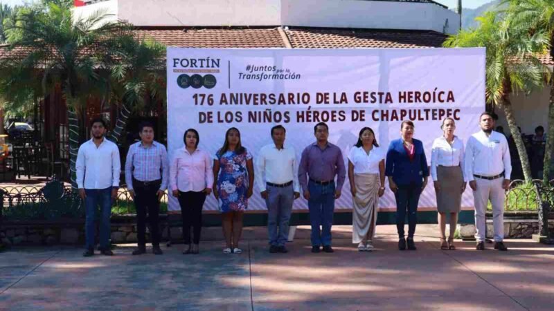 CONMEMORAN AUTORIDADES MUNICIPALES EL 176 ANIVERSARIO DE LA GESTA HEROICA DE LOS NIÑOS HÉROES DE CHAPULTEPEC