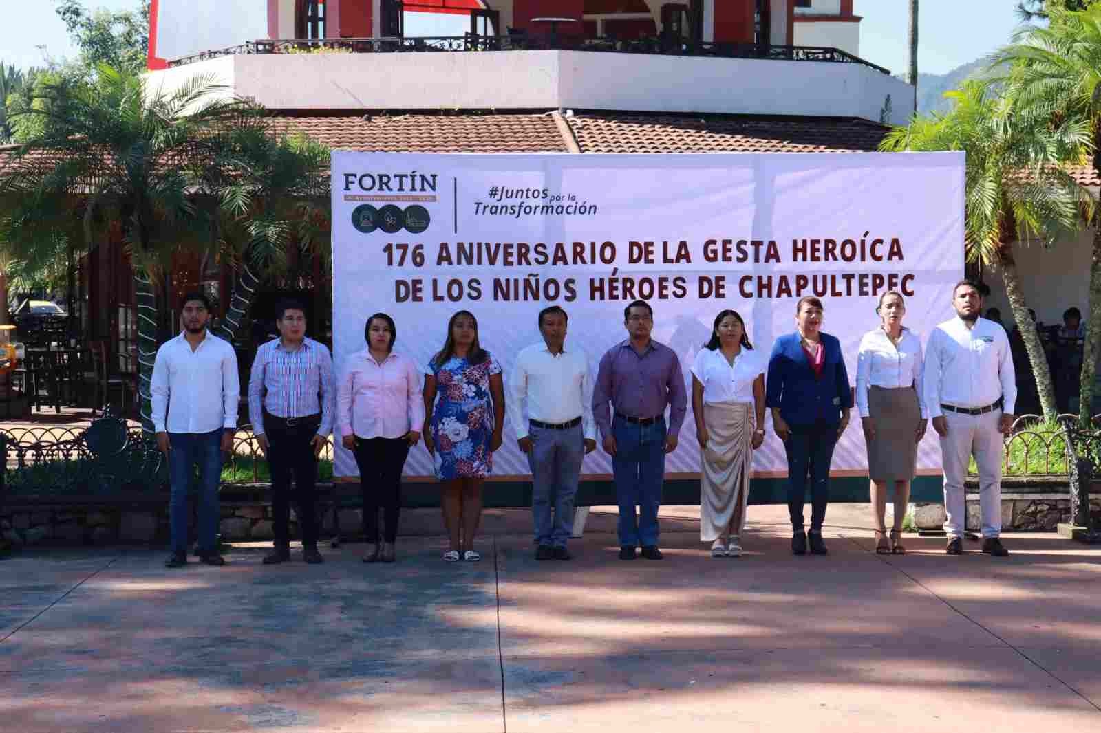 CONMEMORAN AUTORIDADES MUNICIPALES EL 176 ANIVERSARIO DE LA GESTA HEROICA DE LOS NIÑOS HÉROES DE CHAPULTEPEC