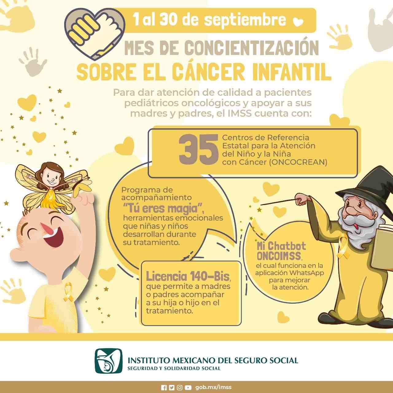LLAMA IMSS A IDENTIFICAR SÍNTOMAS DE CÁNCER INFANTIL