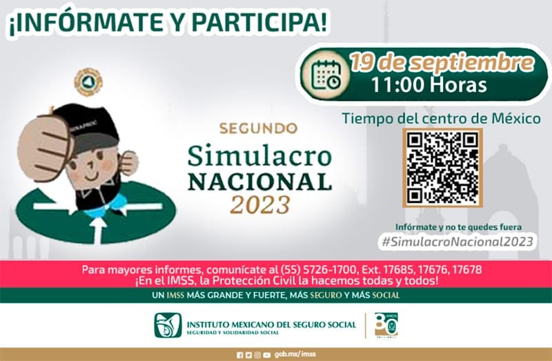 PARTICIPARÁ IMSS VERACRUZ SUR EN SEGUNDO SIMULACRO NACIONAL 2023