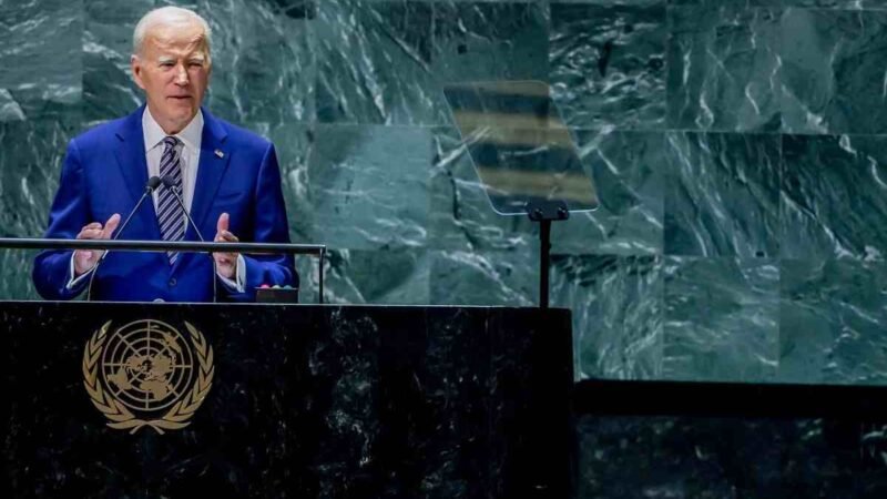 NINGÚN PAÍS ESTARÁ SEGURO SI UCRANIA PIERDE LA GUERRA, ADVIERTE JOE BIDEN EN LA ONU