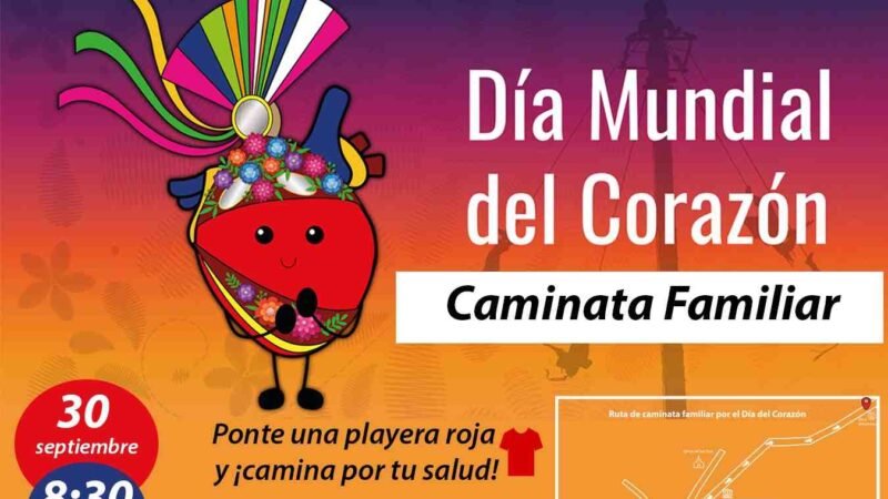 INVITA COORDINACIÓN DE SALUD DE ATOYAC A CAMINATA POR EL DÍA DEL CORAZÓN