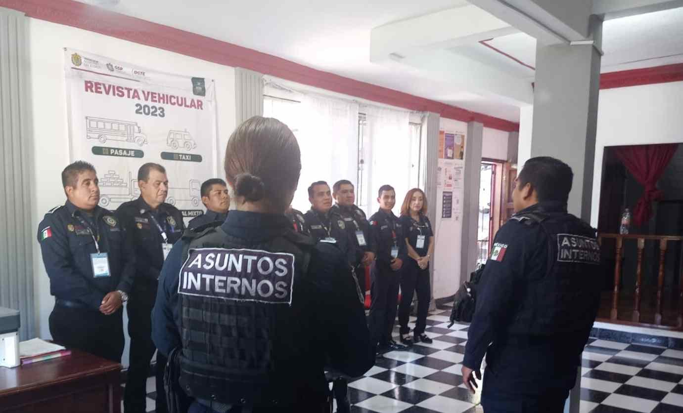 ASUNTOS INTERNOS SUPERVISA A ELEMENTOS EN ZONA NORTE