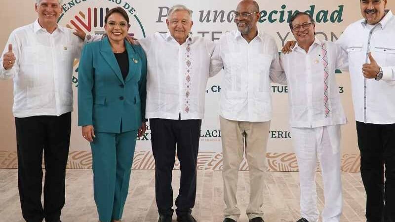 AMLO PIDE A PRESIDENTES ‘TRABAJAR UNIDOS PARA ENFRENTAR CRISIS MIGRATORIA’