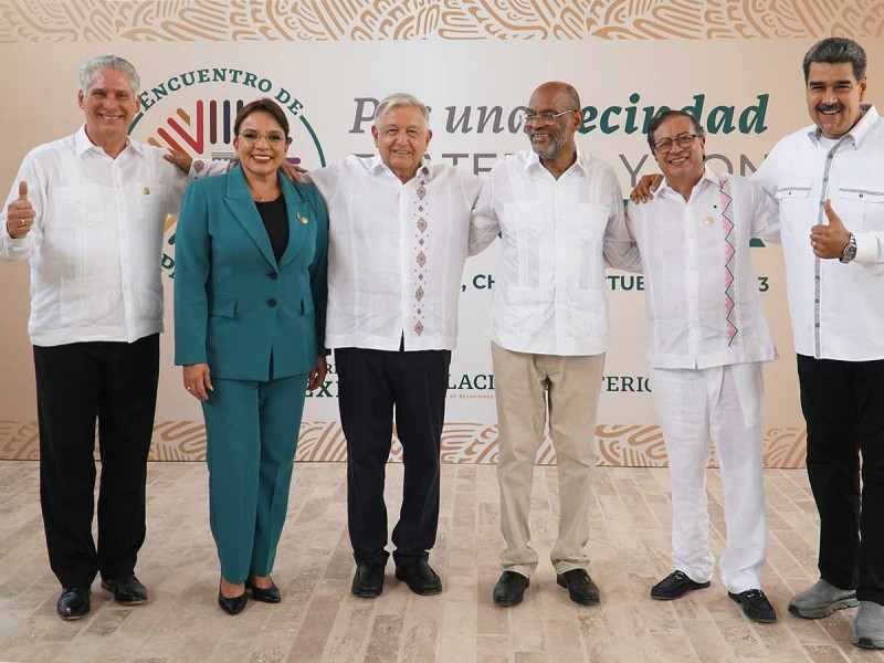 AMLO PIDE A PRESIDENTES ‘TRABAJAR UNIDOS PARA ENFRENTAR CRISIS MIGRATORIA’