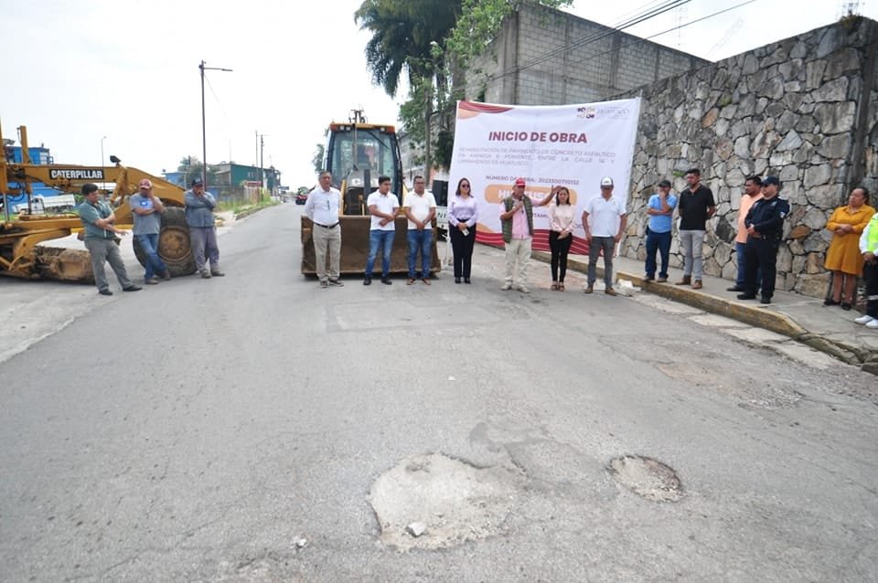 VENTURA DEMUNER PONE EN MARCHA REHABILITACIÓN DE AVENIDA 6