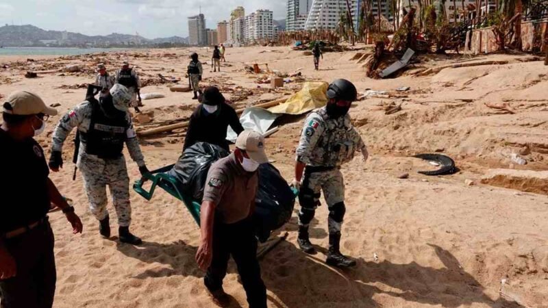 SUMAN 39 MUERTOS POR EL IMPACTO DEL HURACÁN OTIS EN GUERRERO