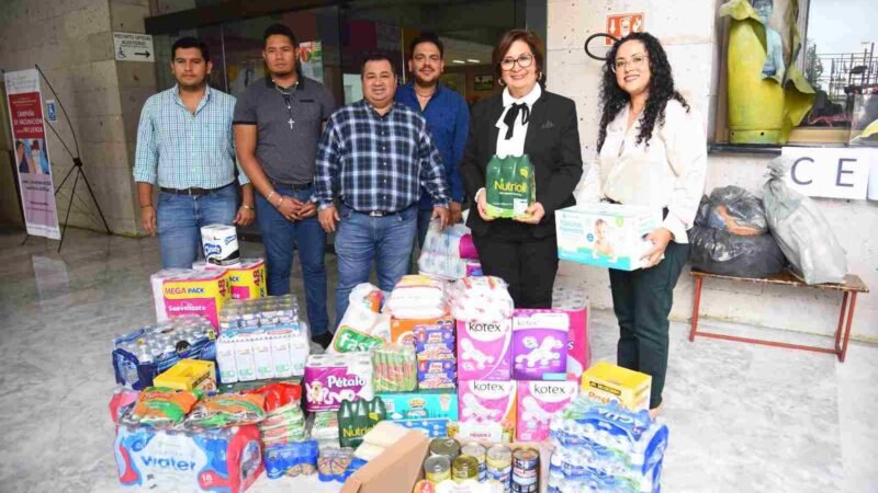 EN CONGRESO DE VERACRUZ, CENTRO DE ACOPIO PARA DAMNIFICADOS DE GUERRERO