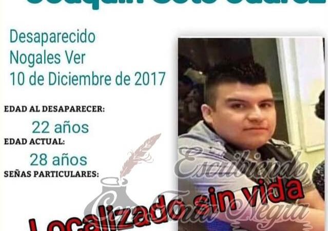 ENCUENTRAN RESTOS DE DESAPARECIDO EN FOSAS DE RÍO BLANCO