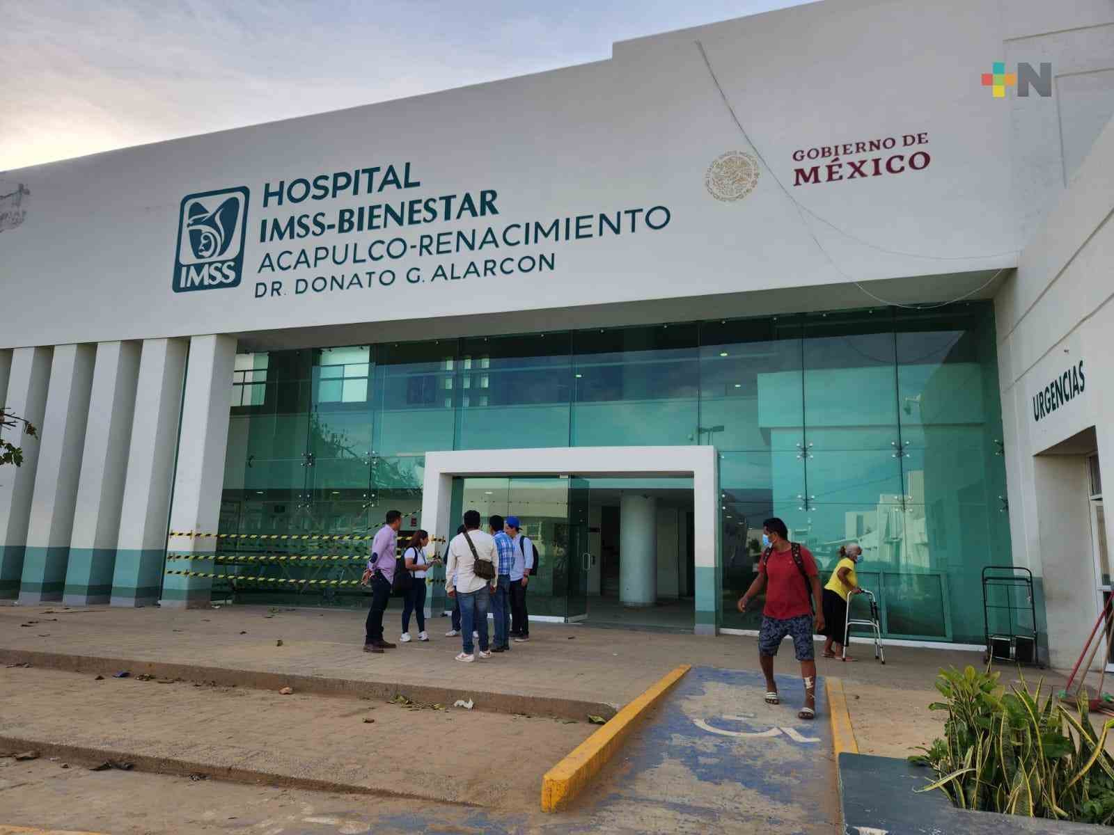 DISPONIBLES 4 HOSPITALES CON SERVICIOS DE URGENCIAS EN ACAPULCO