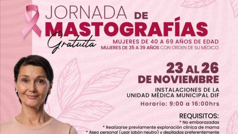 HABRÁ JORNADAS DE SALUD GRATUITAS EN UNIDAD MÉDICA MUNICIPAL DIF