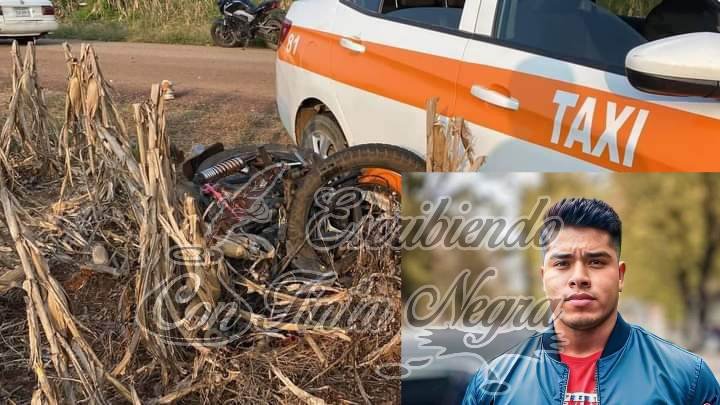 MUERE MOTOCICLISTA TRAS SER IMPACTADO POR TAXI