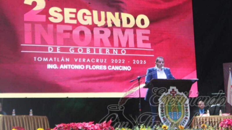 ANTONIO FLORES CANCINO CUMPLE COMPROMISO CON TOMATLÁN