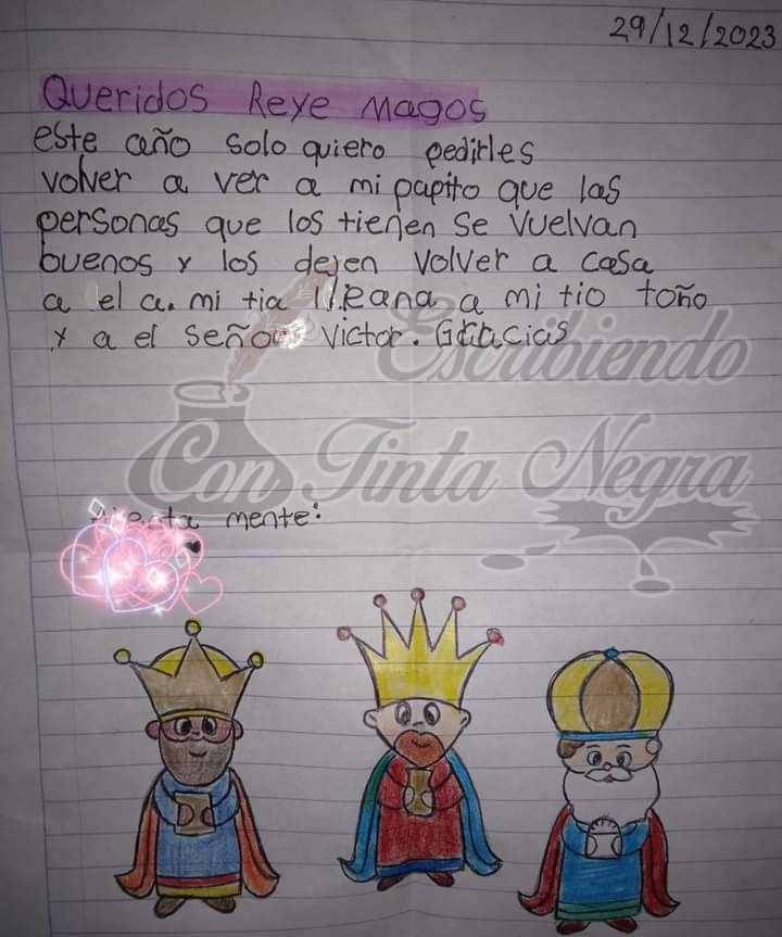 PIDE A LOS REYES MAGOS QUE APAREZCA SU PAPÁ