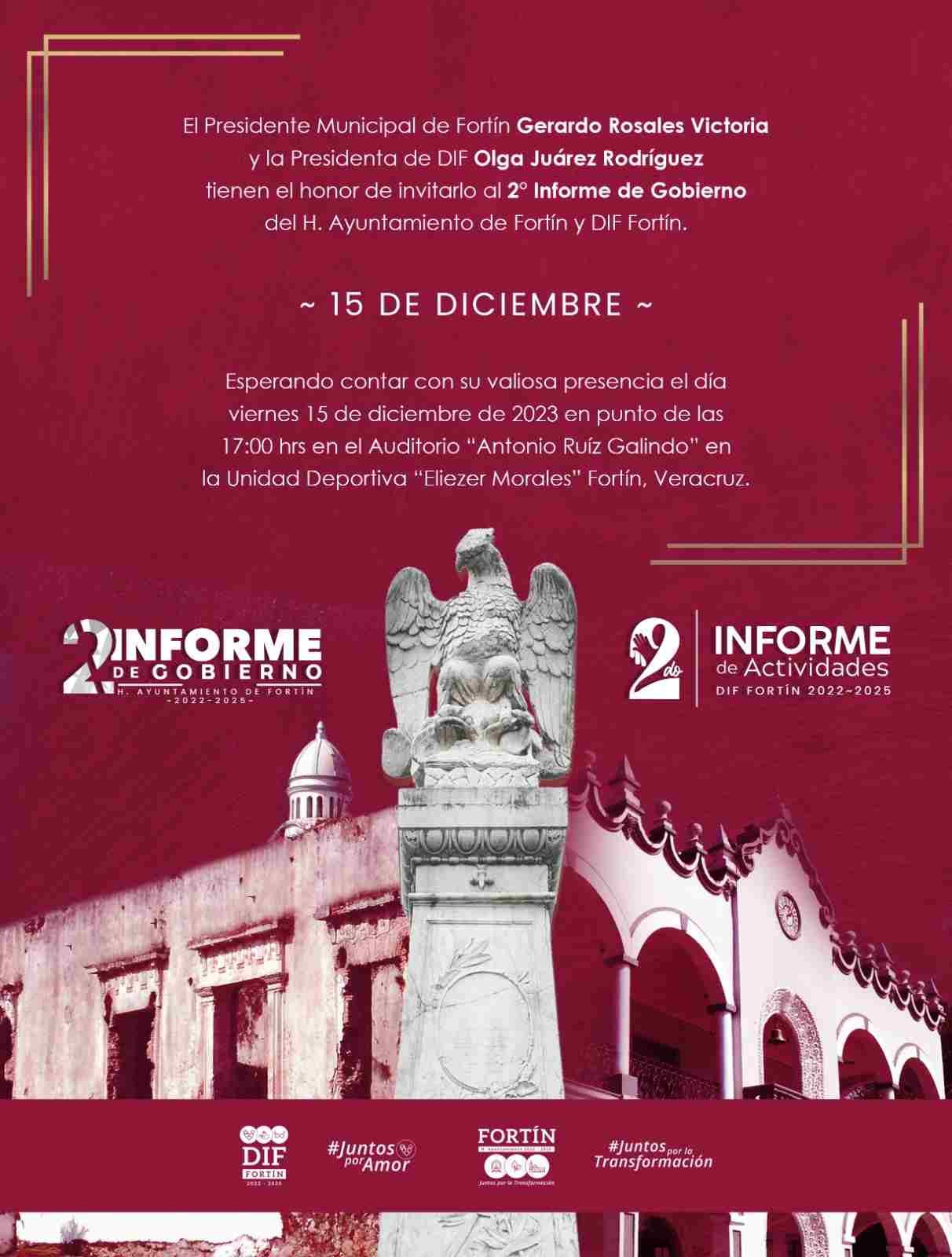 INVITAN AUTORIDADES A PRESENCIAR EL SEGUNDO INFORME DE GOBIERNO