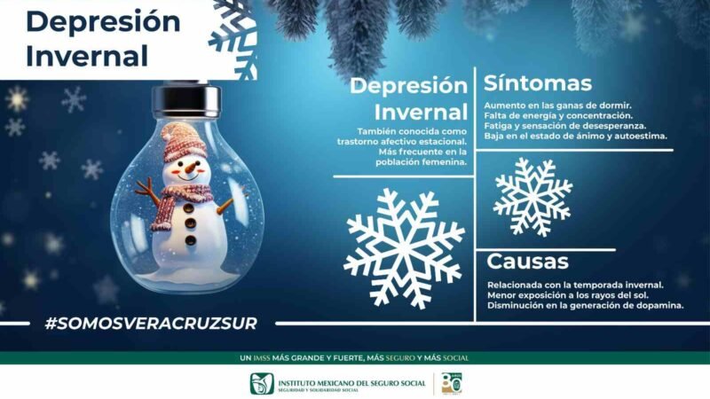 ALERTA IMSS SOBRE DEPRESIÓN INVERNAL