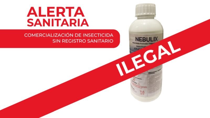 COFEPRIS ALERTA POR COMERCIALIZACIÓN ILEGAL DE INSECTICIDA DOMÉSTICO