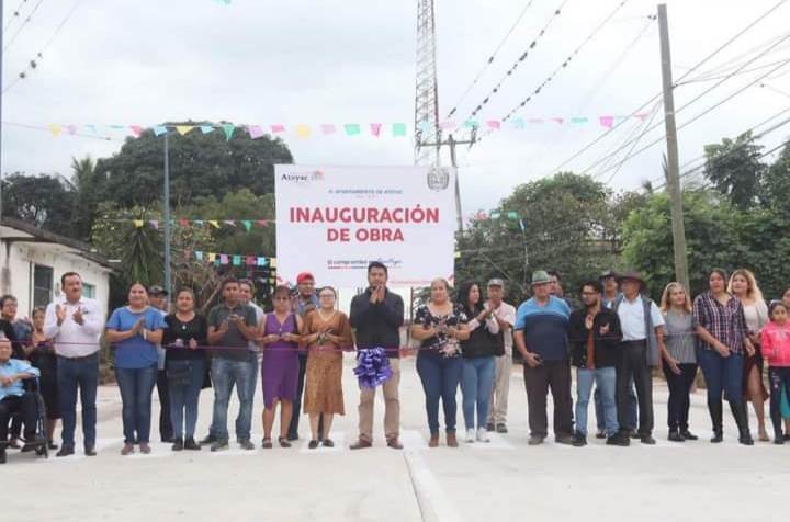 ALCALDE INAUGURA OBRA EN POTRERO NUEVO