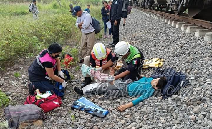 LE MUTILA UNA PIERNA EL TREN