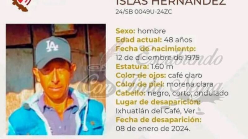 DESAPARECE CAMPESINO DE IXHUATLÁN