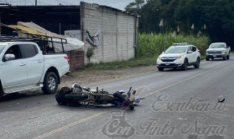 MUERE MOTOCICLISTA EN CHOQUE