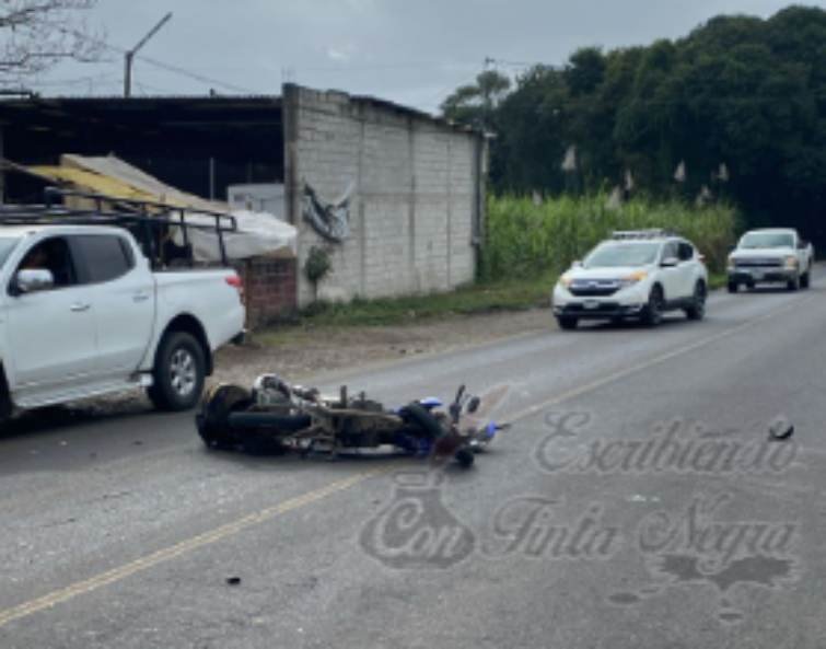 MUERE MOTOCICLISTA EN CHOQUE