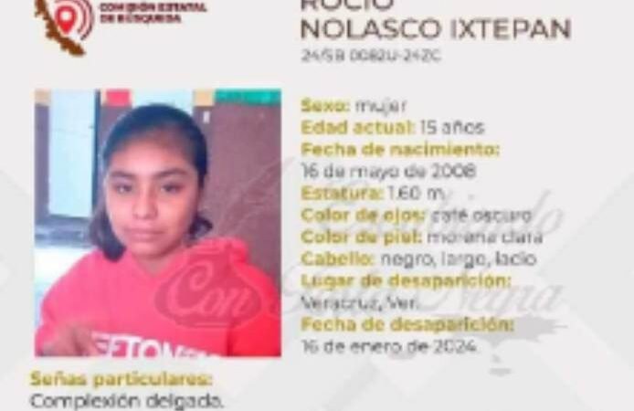 DESAPARECE MENOR; LA BUSCAN EN ZONA DE HUATUSCO