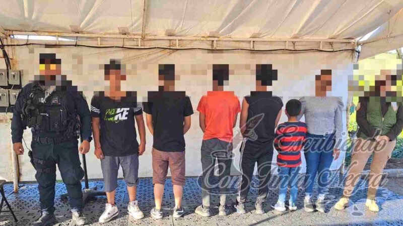 POLICÍA INTERVIENE A 32 MIGRANTES