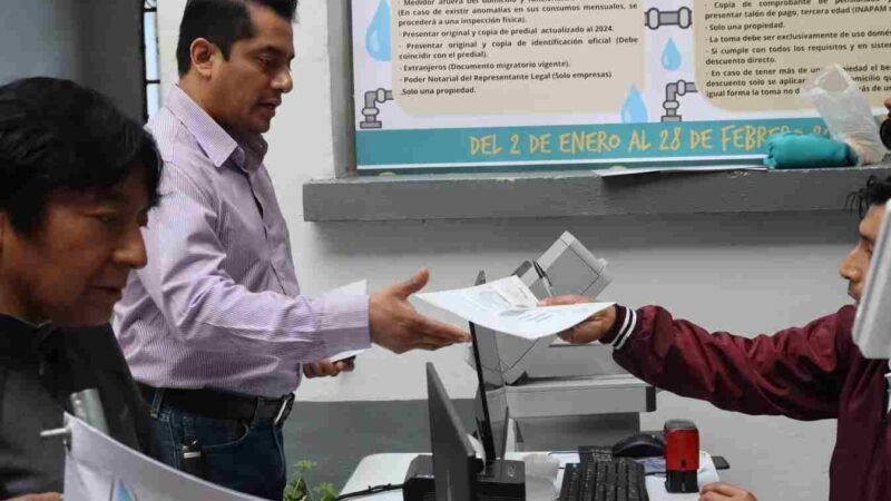 INVITA PRESIDENTE MUNICIPAL ACUDIR A PAGAR IMPUESTO PREDIAL Y SERVICIO DE AGUA