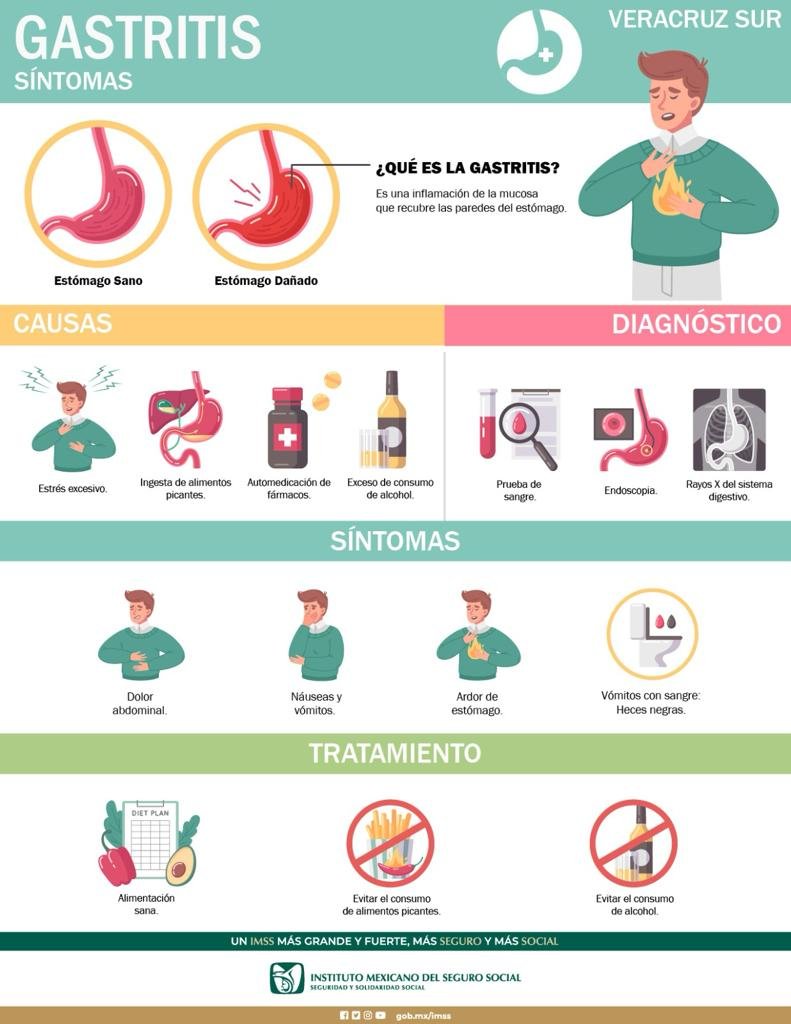 EXHORTA IMSS A MODIFICAR ALIMENTACIÓN PARA EVITAR GASTRITIS