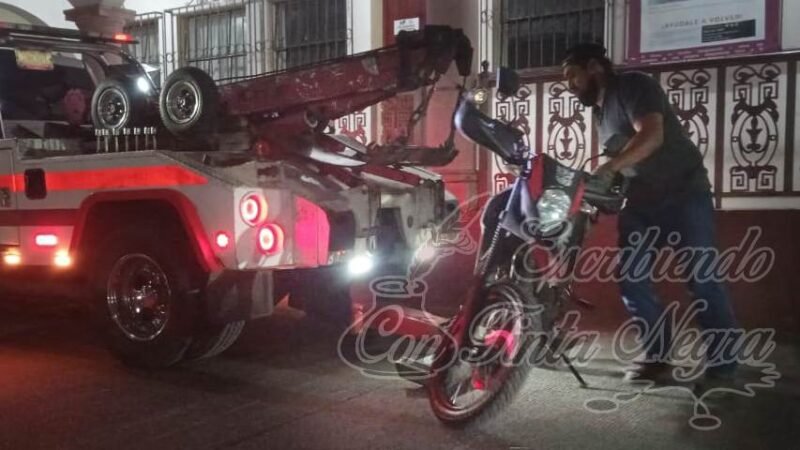 ASEGURAN MOTOCICLETA CON REPORTE DE ROBO