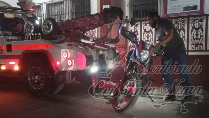 ASEGURAN MOTOCICLETA CON REPORTE DE ROBO