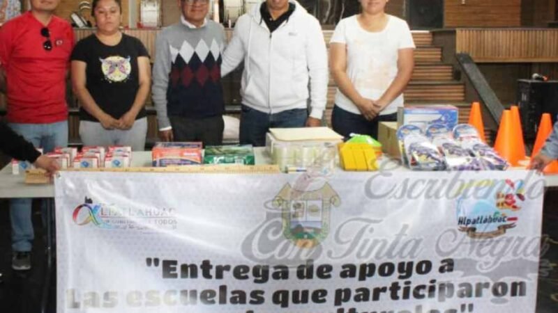 RESPALDA LEONEL SÁNCHEZ A ESCUELAS DE ALPATLÁHUAC