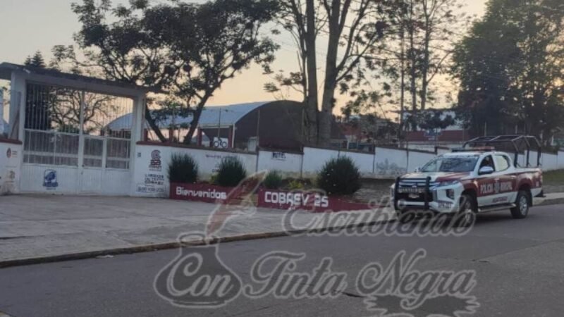 SORPRENDEN A ESTUDIANTE DEL COBAEV EN ESTADO ETÍLICO