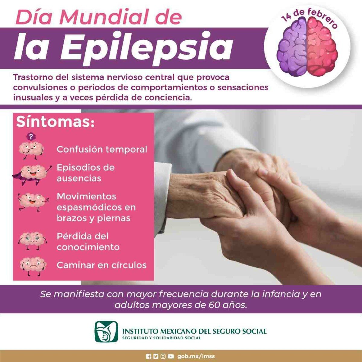 INFORMA IMSS SOBRE SÍNTOMAS DE EPILEPSIA